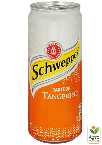 Газований напій зі смаком Мандарина ТМ "Schweppes" 0,33 л упаковка 12 шт - фото 2