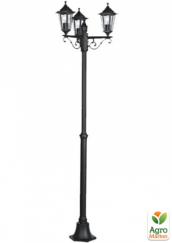 Свет-к LEMANSO уличный  высота 2,2м  3 фонаря по 100Вт ант. золото PL1103 (33076)