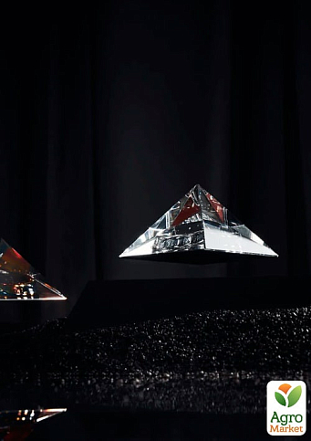 Левітуюча піраміда Flyte, чорна основа, кришталева піраміда,вбудована лампа (01-PY-BIG-V1-0) - фото 3