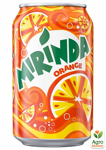 Газований напій Orange (залізна банка) ТМ "Mirinda" 0,33 л упаковка 24шт - фото 2