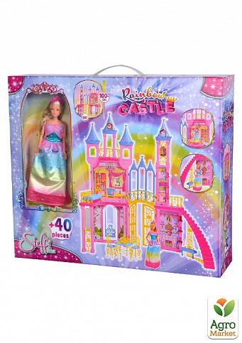 Лялька Штеффі "Райдужний замок" 40 аксесуарів, 3+ Simba Toys