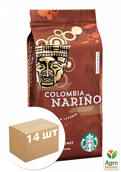 Кофе Kolombia (коричневый) зерно ТМ "Starbucks" 250г упаковка 14шт2