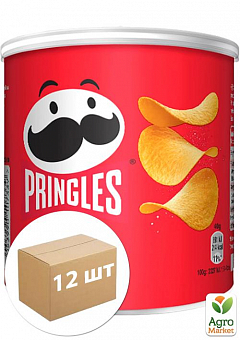 Чипсы Original (оригинал) ТМ "Pringles" 40г упаковка 12 шт1
