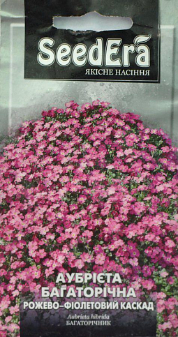 Обриета многолетняя "Розово-фиолетовый каскад" ТМ "SeedEra" 0.1г