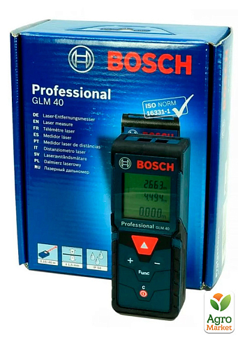 Далекомір лазерний Bosch GLM 40 Professional (0.15-40 м) (0601072900) - фото 3