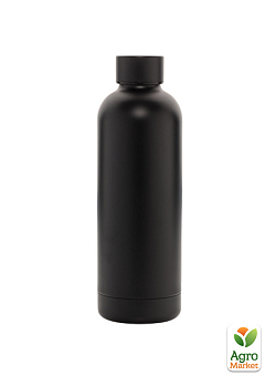 Термобутылка с двойными стенками из нержавеющей стали "Impact", черная (P436.371)1