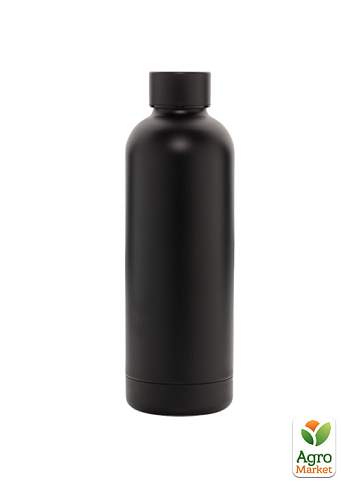 Термобутылка с двойными стенками из нержавеющей стали "Impact", черная (P436.371)