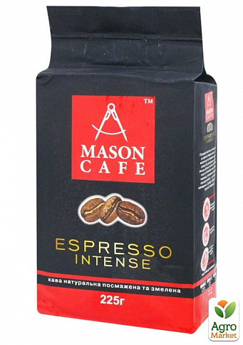 Кава мелена (Espresso Intense) ТМ "МASON CAFE" 225г упаковка 24шт - фото 2