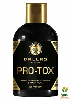 DALLAS HAIR PRO-TOX Шампунь з кератином, колагеном та гіалуроновою кислотою, 500 г2