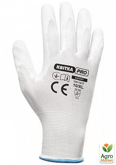 Стрейчевые перчатки с полиуретановым покрытием Квитка PRO Sensitive (10"/XL) (110-1217-10-IND)2