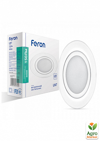 Светодиодный светильник Feron LN7 3W белый (01823)