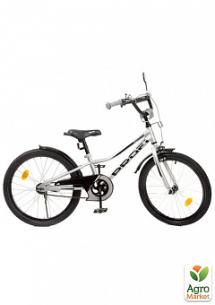 Велосипед детский PROF1 20д. Prime,SKD45,фонарь,звонок,зеркало,подножка, металлик (Y20222)2