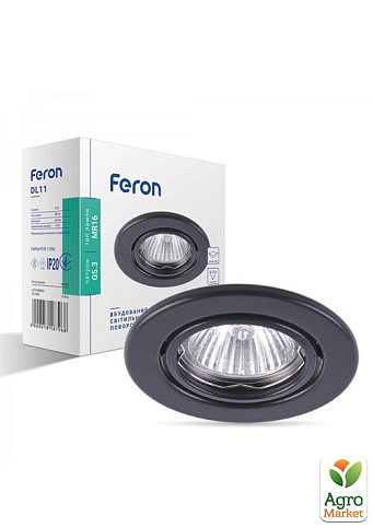 Встраиваемый светильник Feron DL11 черный (01818)