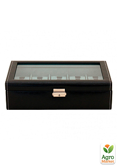 Ящик для хранения часов Friedrich Lederwaren Bond 10, черный (20084-2)2