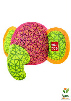 Игрушка для собак WAUDOG Fun, "Слон", Ш 20 см, Д 14 см розовый (62047)2