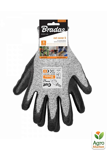 Перчатки с защитой от порезов, полиуретан CUT COVER 5, размер 11, Bradas RWCC5PU11