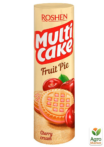 Печиво-сендвіч (вишня-крем) ККФ ТМ "Multicake" 180г упаковка 28шт - фото 2