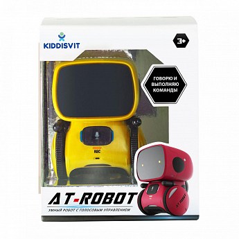 Интерактивный робот с голосовым управлением – AT-ROBOT (жёлтый) - фото 2