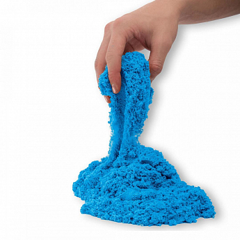 Песок для детского творчества  - KINETIC SAND COLOUR (синий, 907 g) - фото 2