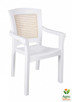 Кресло Irak Plastik Side белое (4616)1