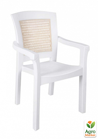 Крісло Irak Plastik Side біле (4616)
