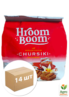 Печиво Чурсики зі смаком солоної карамелі TM "Hroom Boom" 150 г упаковка 14 шт1