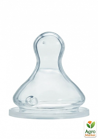 Соска силіконова з широким горлечком ортодонтична для каші Baby-Nova, розмір 2