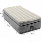 Надувне ліжко з вбудованим електронасосом односпальне ТМ "Intex" (64162) цена