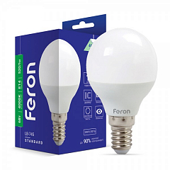 Светодиодная лампа Feron LB-745 6W E14 4000K (25672)2