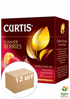 Чай Summer Berries (пачка) ТМ «Curtis» 20 пакетиков по 1.8г. упаковка 12шт1