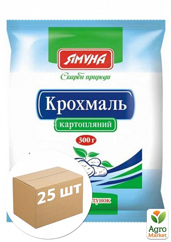 Крохмаль картопляний п/г ТМ "Ямуна" 300г упаковка 25шт