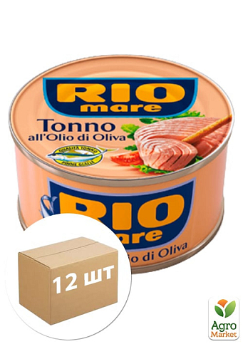 Тунець в оливковій олії TM "Rio Mare" 80 г упаковка 12 шт