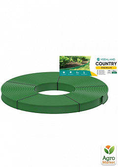 Бордюр садовий пластиковий Country Premium H110 80м зелений (82401-80-GN)1
