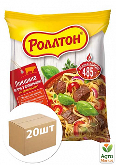Вермишель (со вкусом говядины) ТМ "РОЛЛТОН" 85г упаковка 20шт2