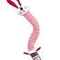 Игрушка для собак Заяц с хрустящей шеей и пищалкой GiGwi Crunchy, текстиль, пластик, 28 см (75516)