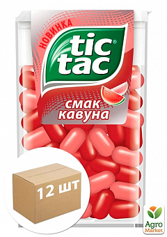 Драже зі смаком кавуна Tiс-Tac 16г упаковка 12шт1