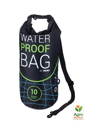 Вулична сумка Troika із захистом від води (для водних видів спорту) WATERPROOF BAG (WPB10/BK) - фото 2