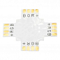 З'єднувач X для LED стрічки Lemanso 10мм 4pin без затискачів / LMA9434 (936104)