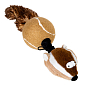 Іграшка для собак Барсук з 2 пищалками GiGwi Catch&fetch, штучне хутро, тенісна гума, мотузка, 32 см (75075)