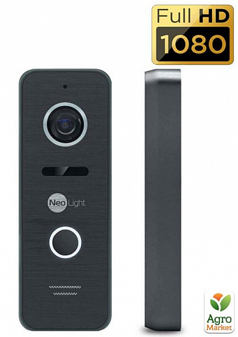 Комплект видеодомофона NeoLight NeoKIT HD WF B/Graphite - фото 3