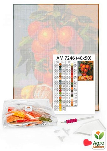 Алмазная мозаика - Бельгийские вафли с ягодами Идейка AMO7140 - фото 2