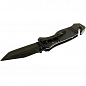Нож складной MASTERTOOL "ELMAX" 207х37х16 мм черное нержавеющее лезвие алюминиевая рукоятка стропорез стеклобой 79-0124 купить