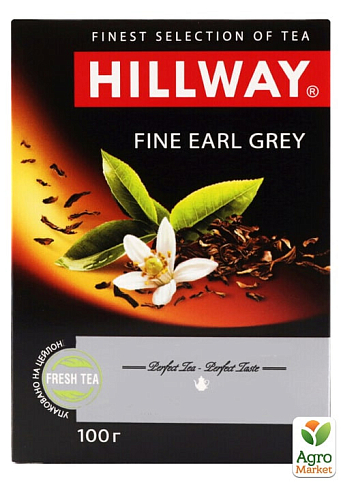 Чай чорний Fine Earl Grey ТМ "Hillway" 100г упаковка 12 шт - фото 2