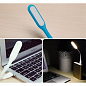Ліхтарик-лампа для ноутбука та повербанка гнучка USB Led Light синій купить