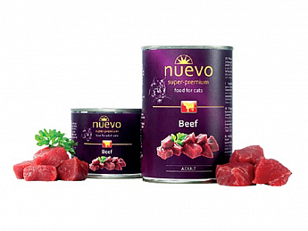 Nuevo Adult Beef Вологий корм для кішок з яловичиною 400 г (5952020)
