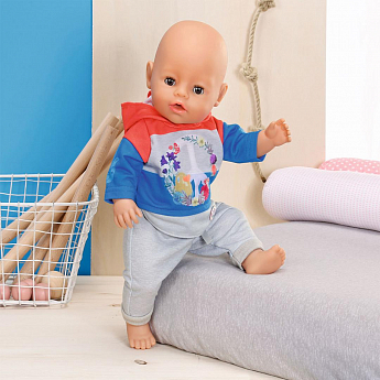 Набір одягу для ляльки BABY BORN - ТРЕНДОВИЙ СПОРТИВНИЙ КОСТЮМ (синій) - фото 5