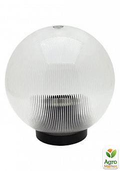 Шар диаметр 200 прозрачный призматический Lemanso PL2116 макс. 40W  + база с E27 (331119)2