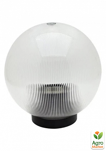 Куля діаметр 200 прозора призматична Lemanso PL2116 макс. 40W + база з E27 (331119)