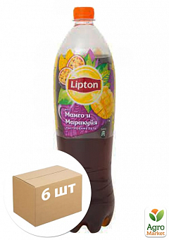 Черный чай (Манго-Маракуйя) ТМ "Lipton" 1л упаковка 6шт2