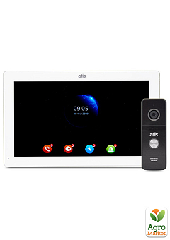 Комплект відеодомофону ATIS AD-1070FHD White + AT-400FHD Black1